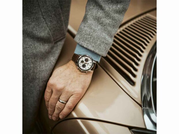 Horloge Edifice - Edelstaal+Leer | Casio Edifice