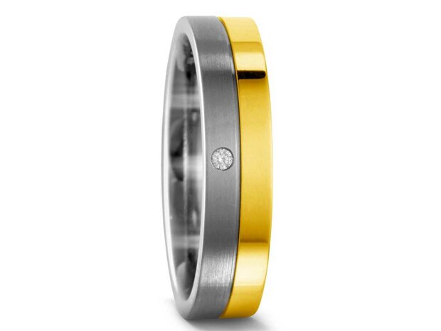Titan Factory Ringen - TITANIUM + GOUD