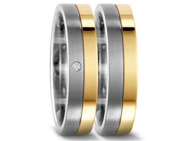 Titan Factory Ringen - TITANIUM + GOUD