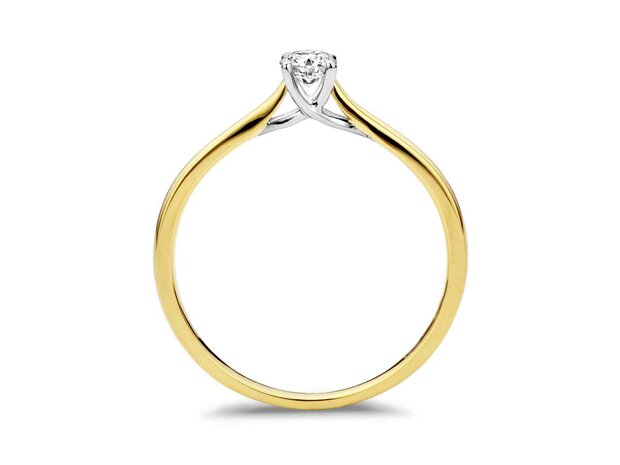 Ring Solitaire briljant - DULCI NEA 18K | COLLECTION VANSCHOENWINKEL
