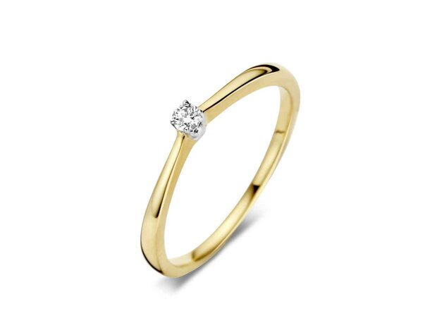 Ring Solitaire briljant - DULCI NEA 18K | COLLECTION VANSCHOENWINKEL