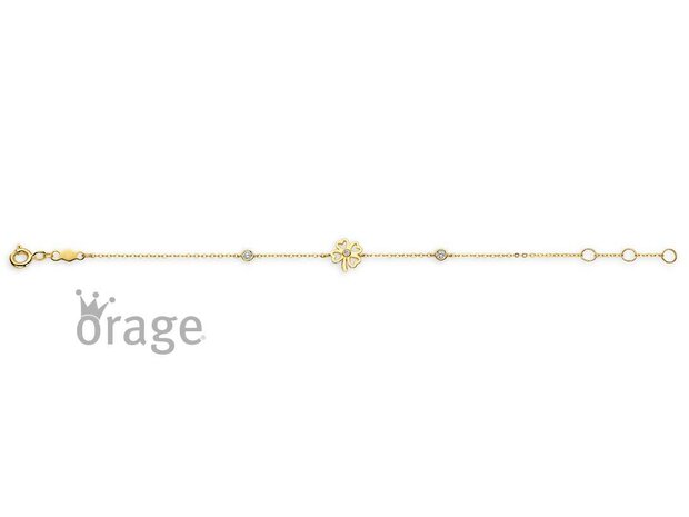 ARMBAND FANTASIE - 9kt Geelgoud | (Ag) Orage Zilver
