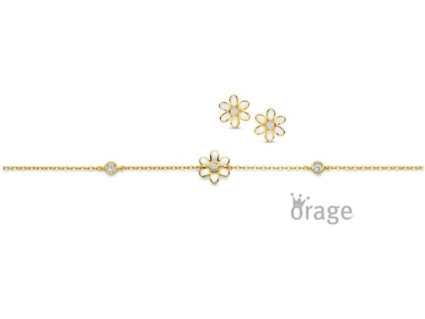 ARMBAND FANTASIE - 9kt Geelgoud | (Ag) Orage Zilver