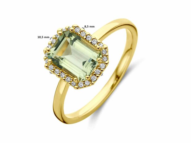 Ring briljant - 18kt Geelgoud | COLLECTION VANSCHOENWINKEL