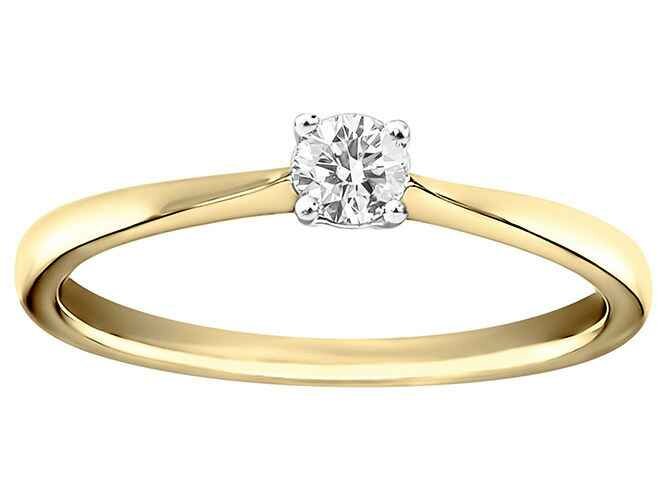 Ring Solitaire briljant - 18kt Witgoud | J & A Collection 1970