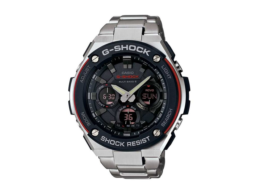 Horloge G-shock Solar Wave - Metal-Resin-Chromé-messing | Casio