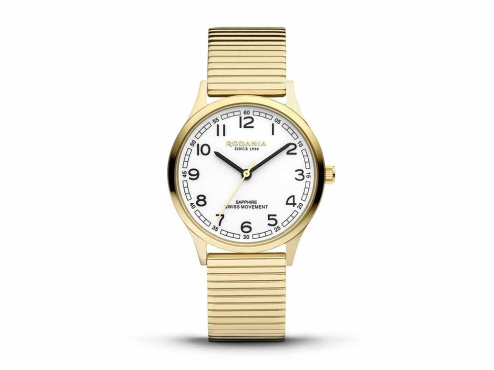 RODANIA SWISS MADE DAMES - Bicolor Staal-Plaqué / PVD | Rodania 1930 Swiss Made