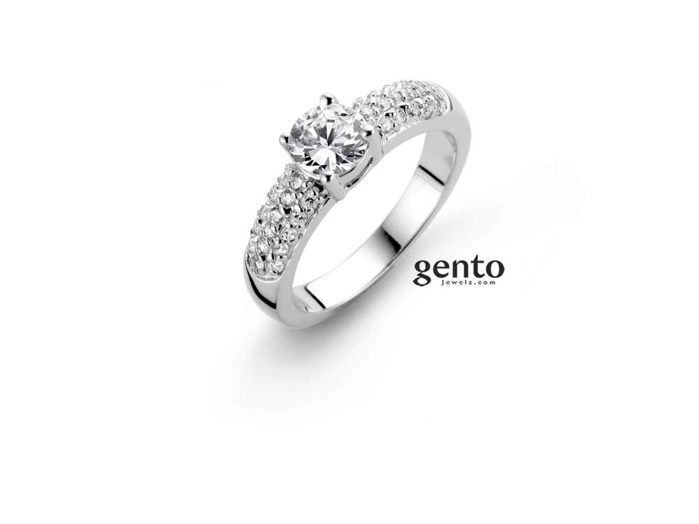 RING ZIRCONIA - Gento (AG) Silver | Gento silver jewels