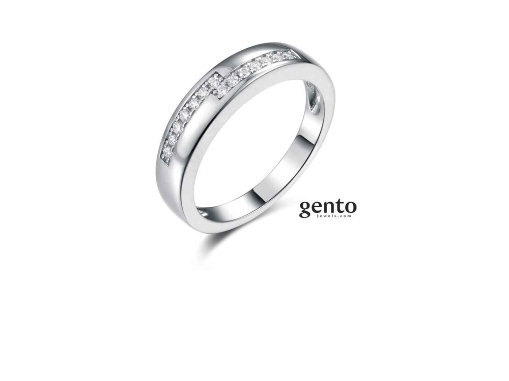 RING ZIRCONIA - Gento (AG) Silver | Gento silver jewels