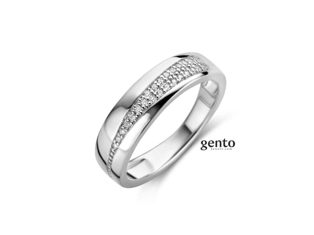 RING ZIRCONIA - Gento (AG) Silver | Gento silver jewels