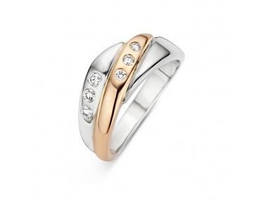 Ring briljant - 18kt Bicolor | PIGOU JEWELS