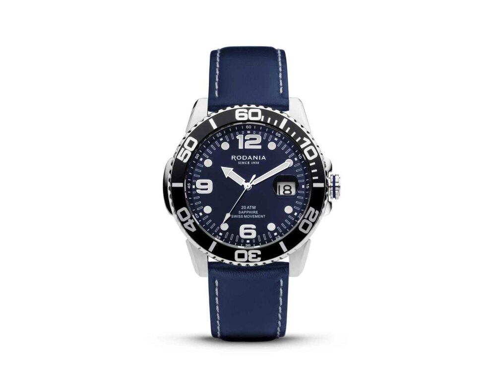 RODANIA SWISS MADE HEREN - Edelstaal+Leer | Rodania 1930 Swiss Made