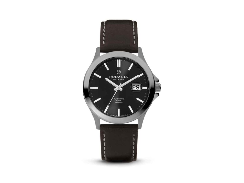 RODANIA SWISS MADE HEREN - Edelstaal+Leer | Rodania 1930 Swiss Made
