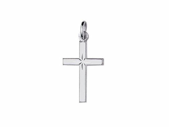Hanger Kruisje - 18kt Witgoud | COLLECTION VANSCHOENWINKEL
