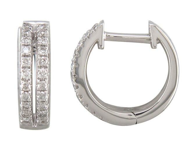 Oorbel Creolen Briljant - 18kt Witgoud | J & A Collection 1970