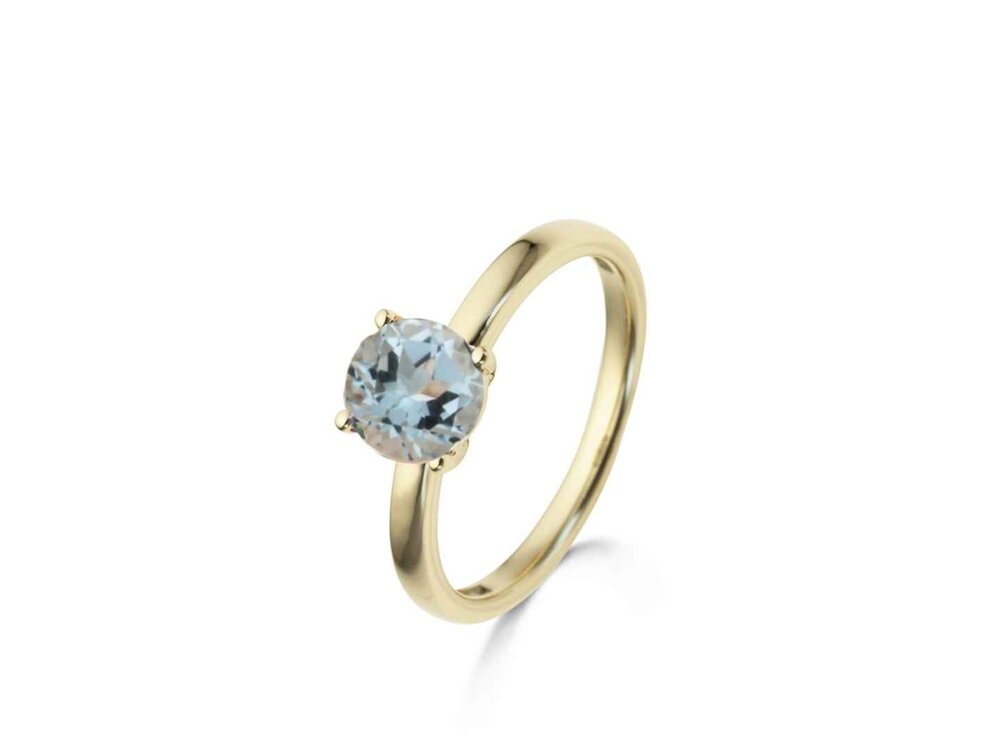 Ring kleursteen - 18kt Geelgoud | COLLECTION VANSCHOENWINKEL