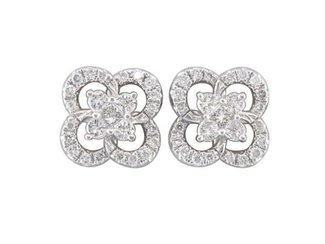 Oorbellen briljant - 18kt Witgoud | COLLECTION VANSCHOENWINKEL