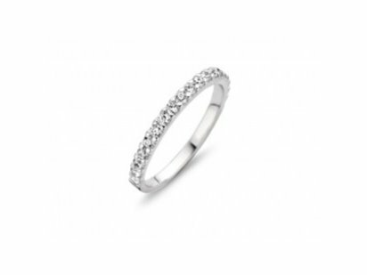RING ZIRCONIA - 18kt Witgoud | PIGOU JEWELS
