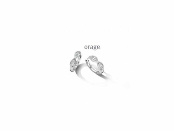 OORBELLEN CREOLEN ZIRCONIA - Orage Silver Jewellery | (Ag) Orage Zilver