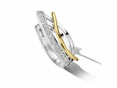 OORBELLEN CREOLEN ZIRCONIA - Orage Silver Jewellery | (Ag) Orage Zilver