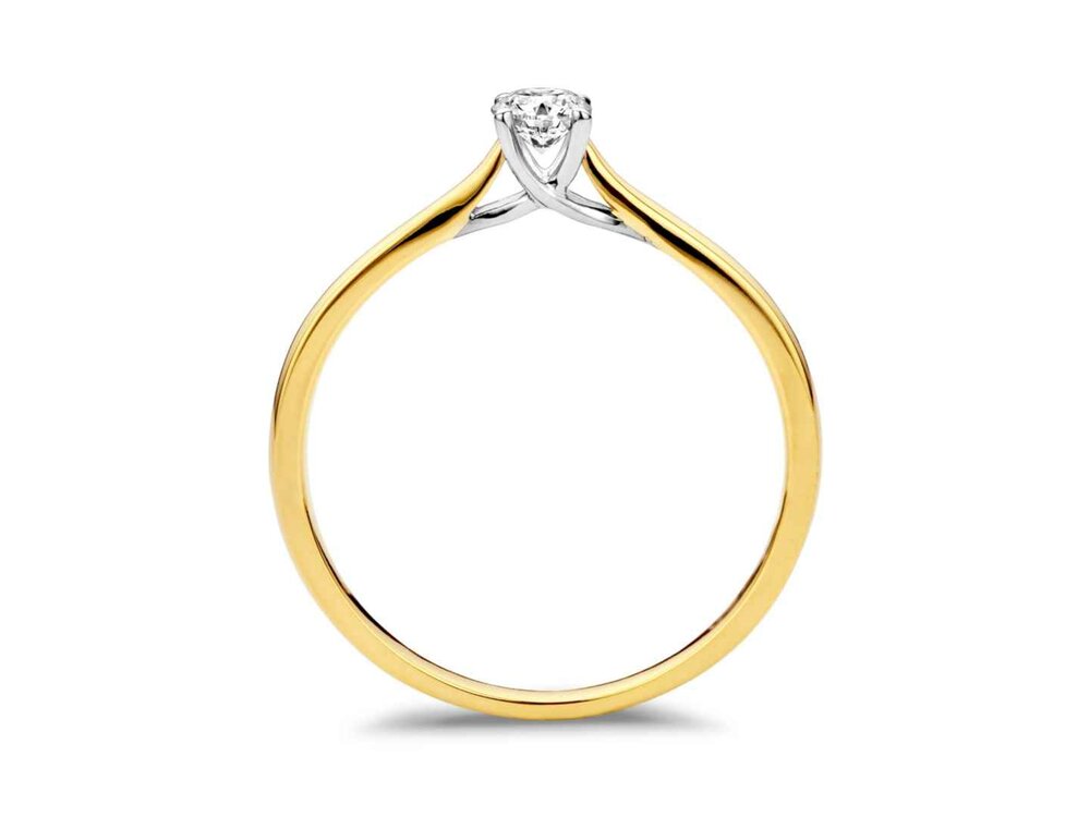 Ring Solitaire briljant - DULCI NEA 18K | COLLECTION VANSCHOENWINKEL