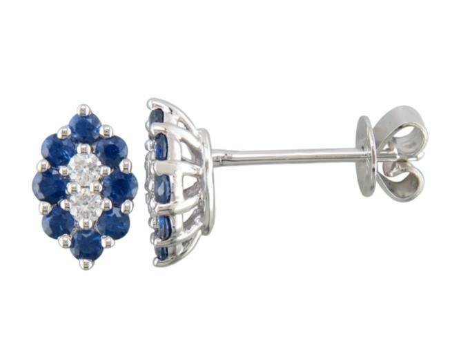 Oorbel kl.steen-briljant - 18kt Witgoud | J & A Collection 1970