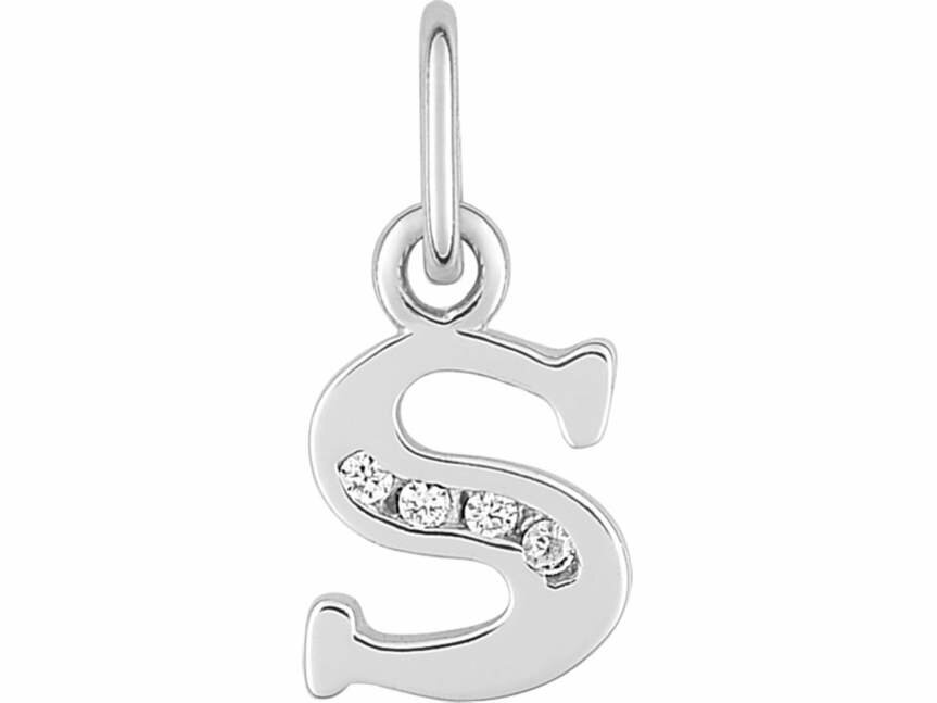 Hanger Letter - Zilver Gerhodineerd | (AG) Zilver Collection VS