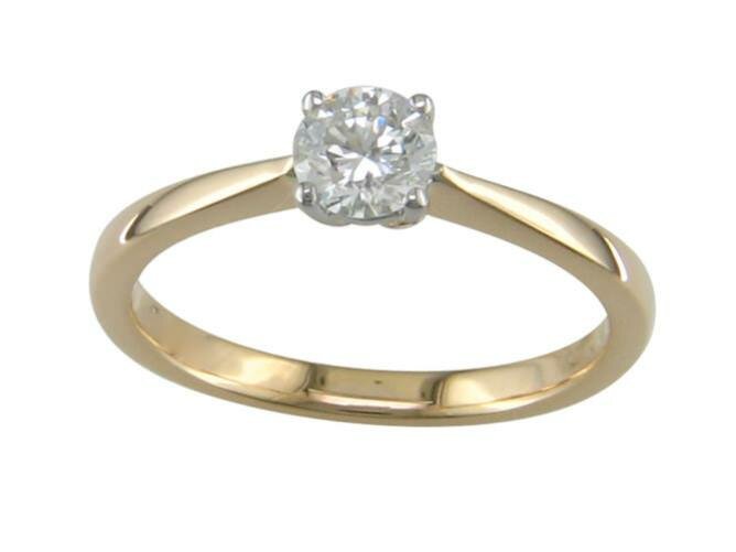 Ring Solitaire briljant - 18kt Bicolor | COLLECTION VANSCHOENWINKEL