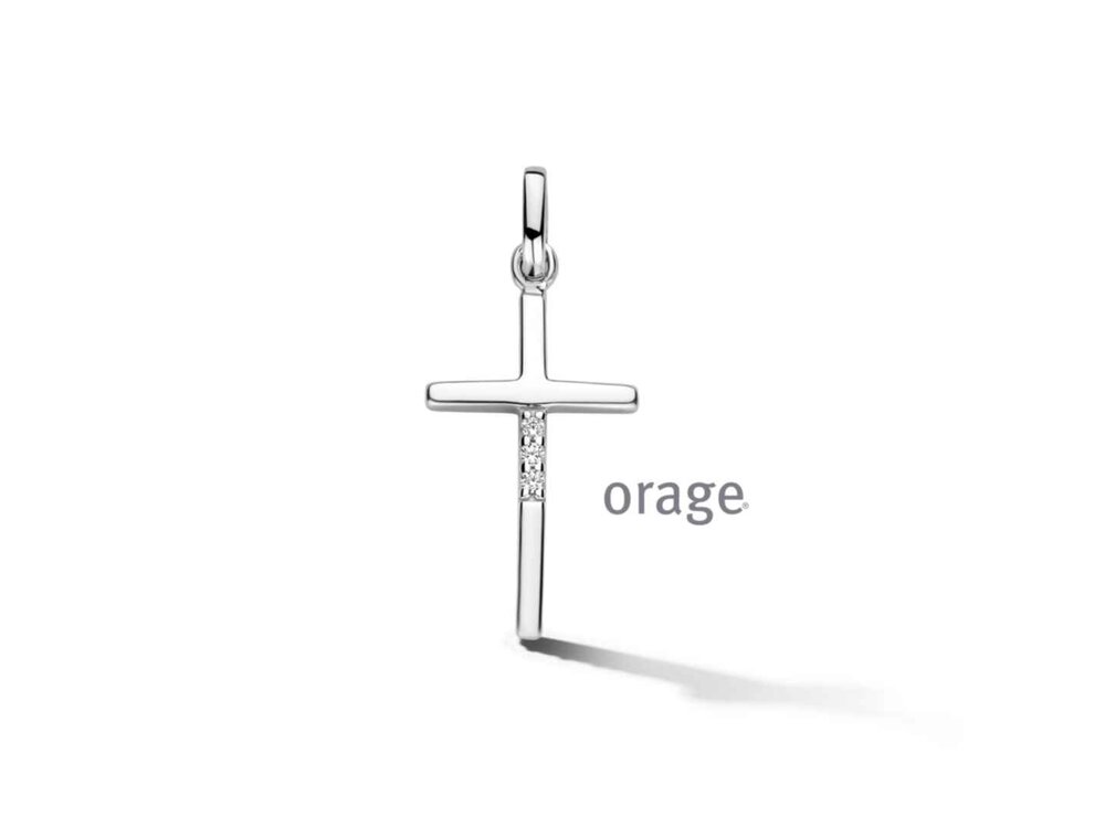Hanger Kruisje - Orage Silver Jewellery | (Ag) Orage Zilver