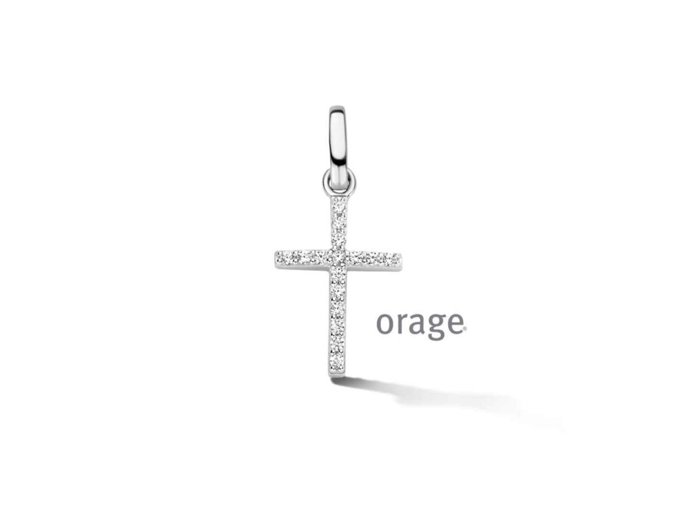 Hanger Kruisje - Orage Silver Jewellery | (Ag) Orage Zilver