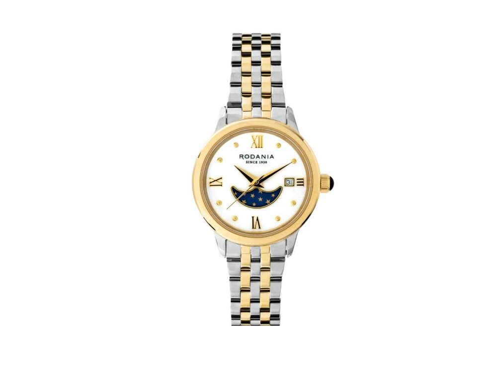 RODANIA SWISS MADE DAMES - Bicolor Staal-Plaqué / PVD | Rodania 1930 Swiss Made