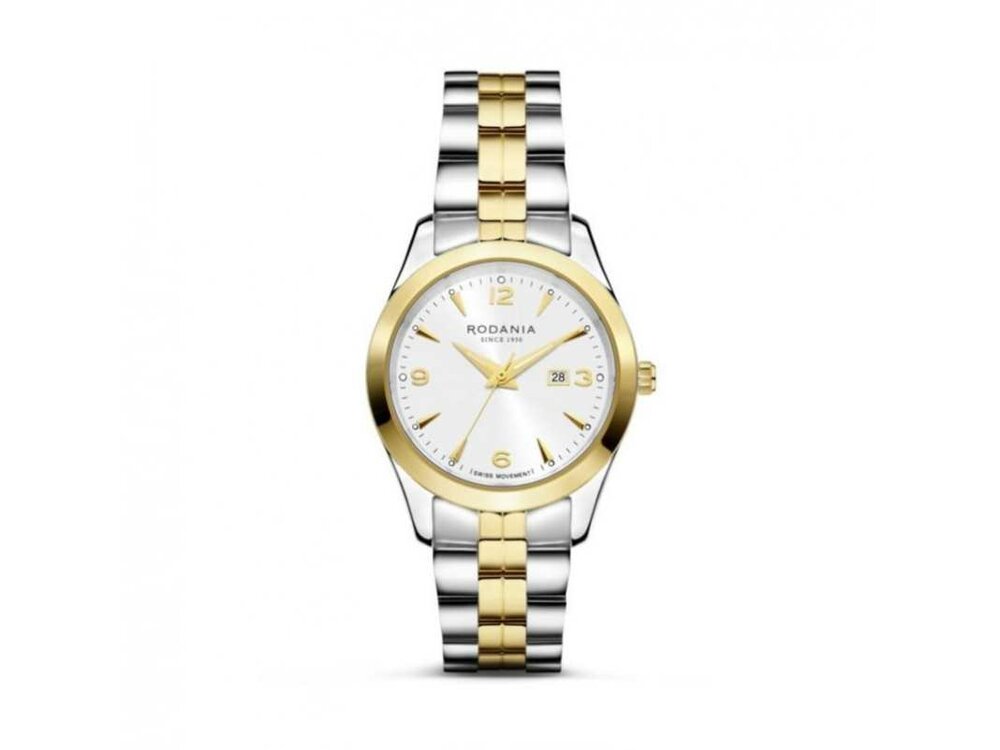 RODANIA SWISS MADE DAMES - Bicolor Staal-Plaqué / PVD | Rodania 1930 Swiss Made