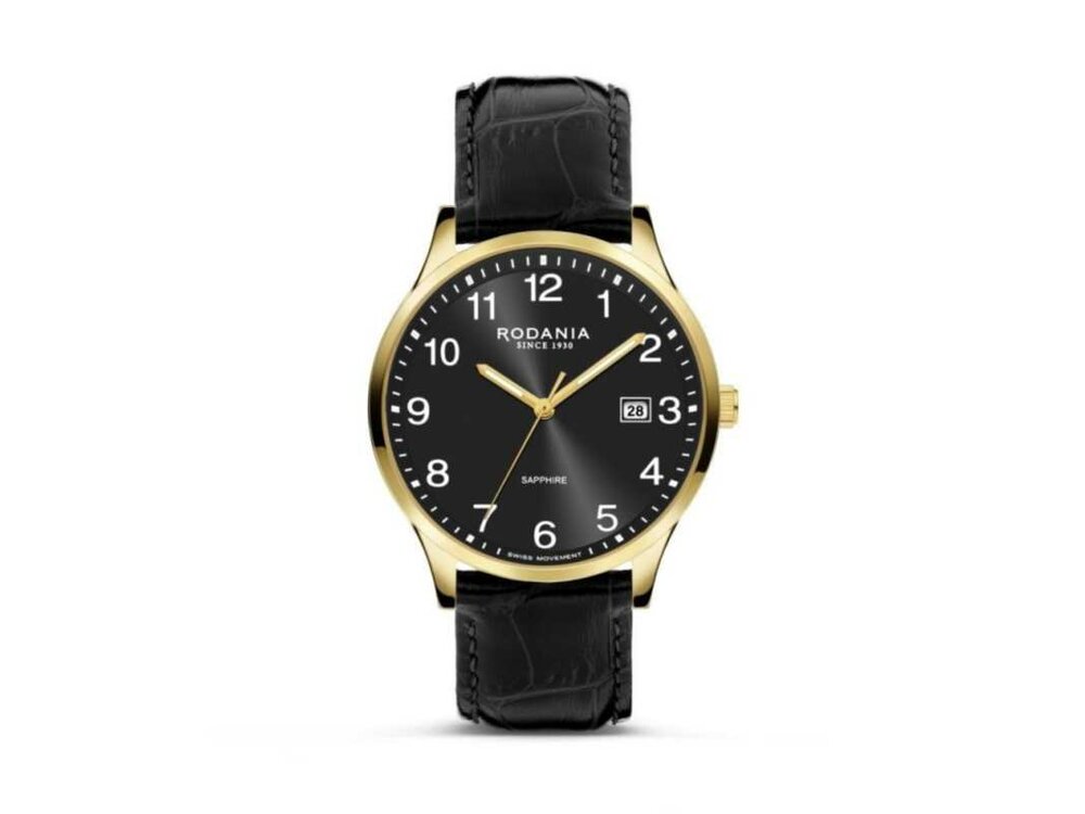 RODANIA SWISS MADE HEREN - Edelstaal+Leer | Rodania 1930 Swiss Made