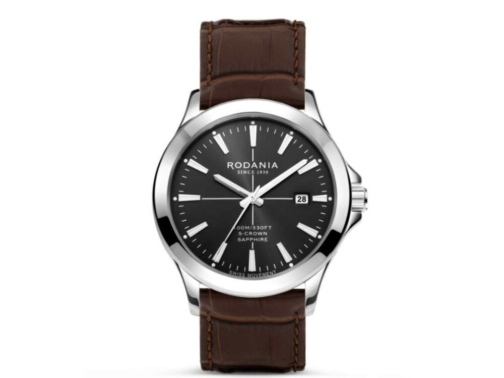 RODANIA SWISS MADE HEREN - Edelstaal+Leer | Rodania 1930 Swiss Made