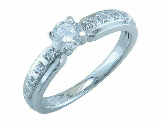 Ring Solitaire briljant - 18kt Witgoud | J & A Collection 1970