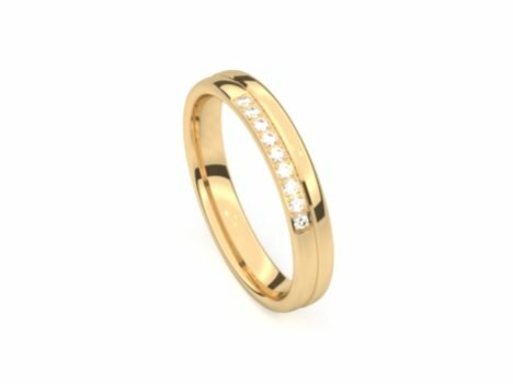 Tessina Trouwring - 18kt Geelgoud | Auro Design Ring
