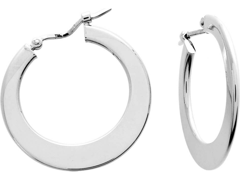 Oorbellen creolen - 18kt Witgoud | COLLECTION VANSCHOENWINKEL