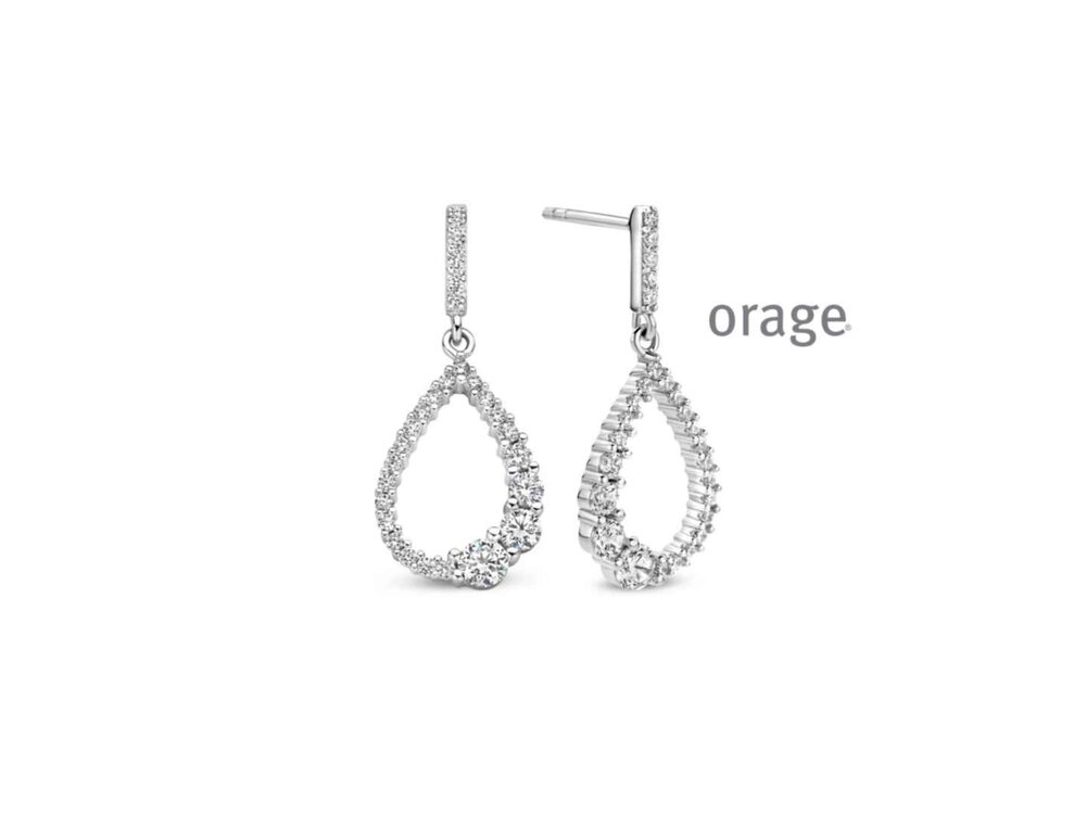 Oorbellen afhangers - Orage Silver Jewellery | (Ag) Orage Zilver