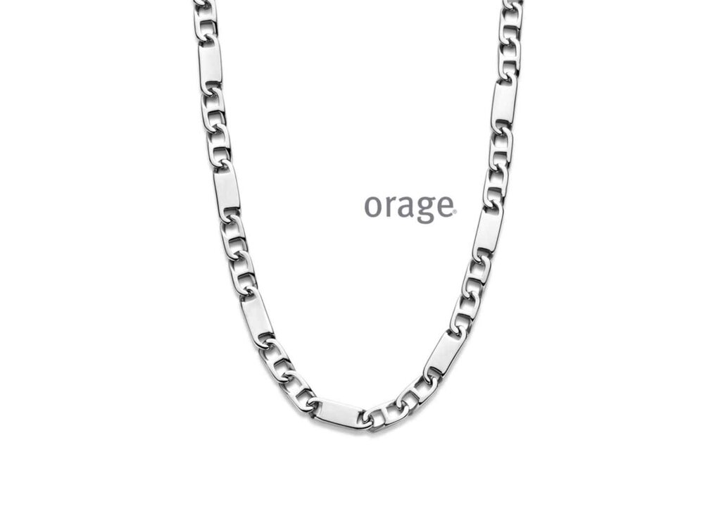 Heren Ketting/Collier - Orage STEEL Jewellery | (Ag) Orage Zilver