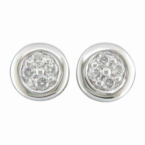 Oorbel entourage briljant - 18kt Witgoud | COLLECTION VANSCHOENWINKEL