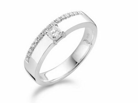 Ring briljant - 18kt Witgoud | COLLECTION VANSCHOENWINKEL