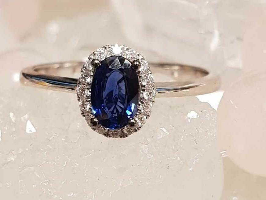 Ring kl.steen-Briljant - 18kt Witgoud | COLLECTION VANSCHOENWINKEL