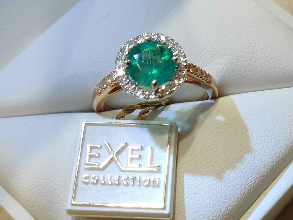 Ring kl.steen-Briljant - Rose goud 18kt | Exel Collection