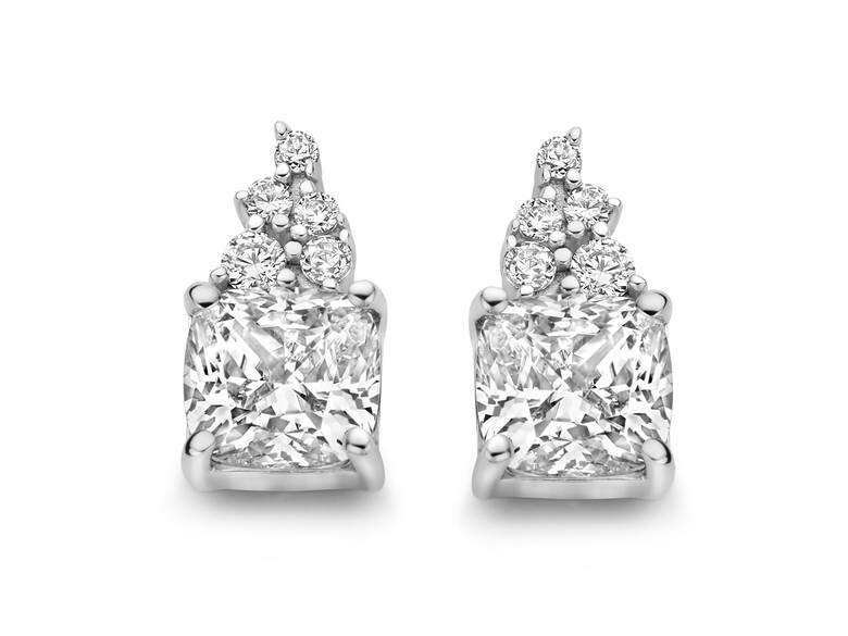 OORBEL ZILVER ZIRCONIA - Naiomy (AG) Zilver