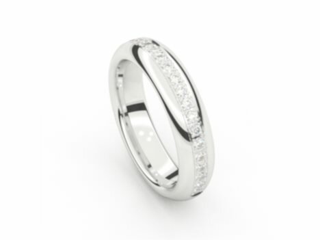 Mémoire Trouwring - 18kt Witgoud | Mémoire Ring