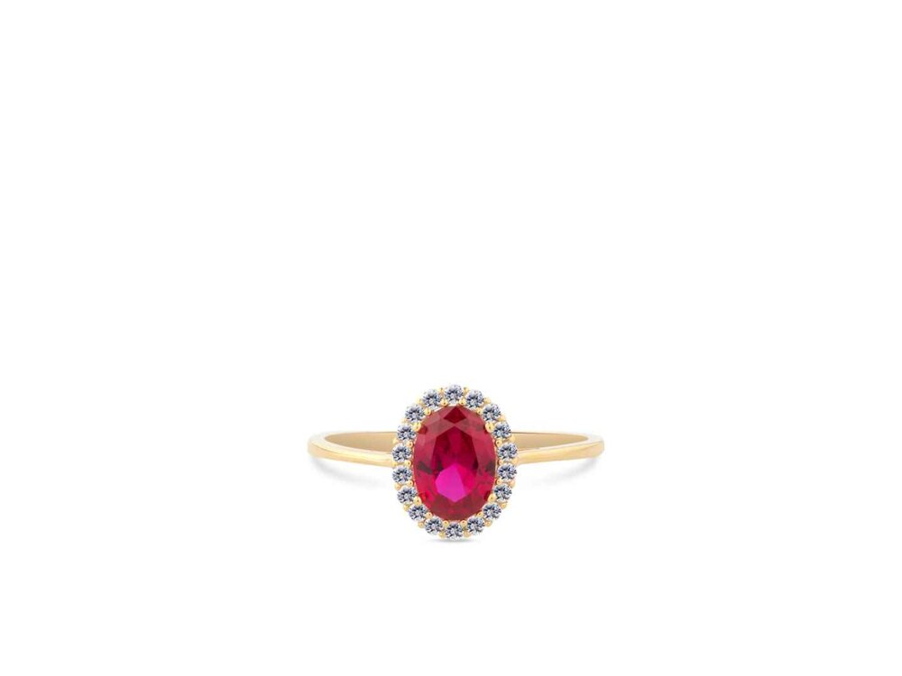 RING ZIRCONIA - 18kt Geelgoud | Swing 18k Jewels