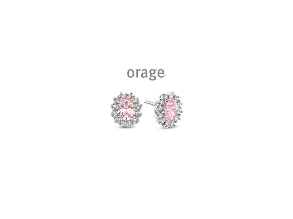 OORBEL ZILVER ZIRCONIA - Orage Silver Jewellery | (Ag) Orage Zilver