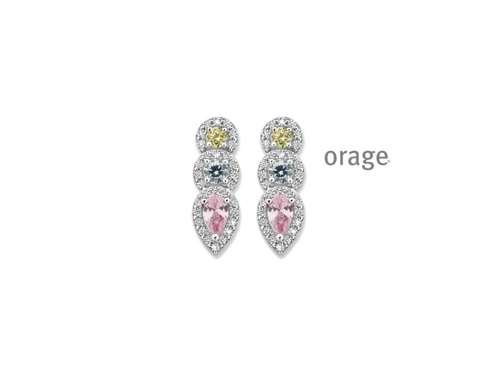 OORBEL ZILVER ZIRCONIA - Orage Silver Jewellery | (Ag) Orage Zilver