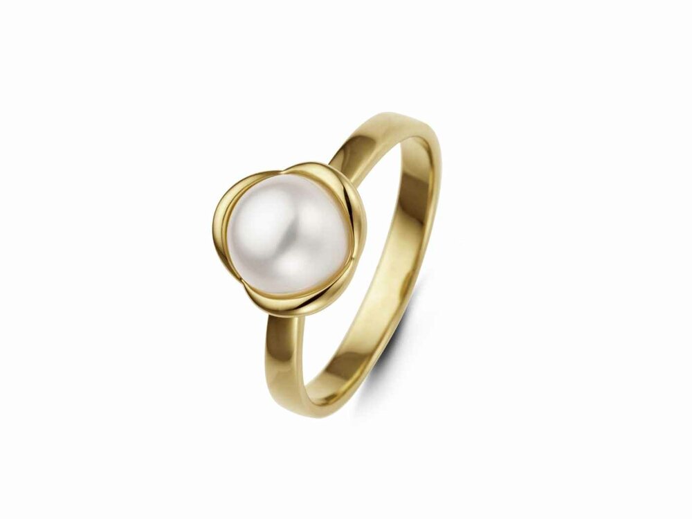 Ring parel - 18kt Geelgoud | COLLECTION VANSCHOENWINKEL