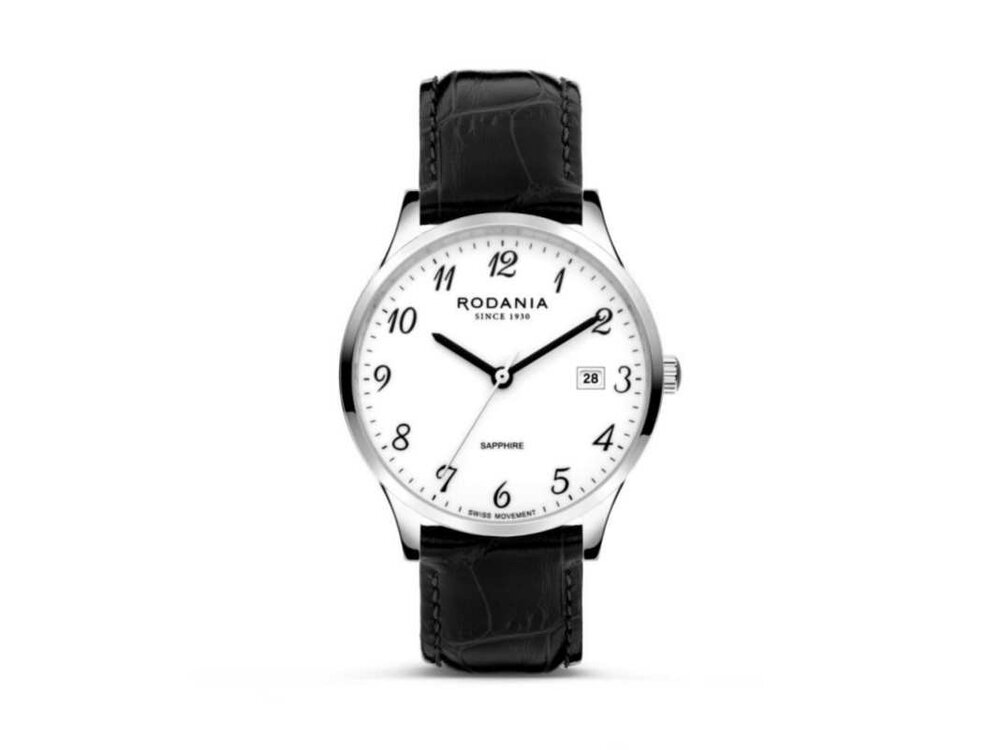 RODANIA SWISS MADE HEREN - Edelstaal+Leer | Rodania 1930 Swiss Made